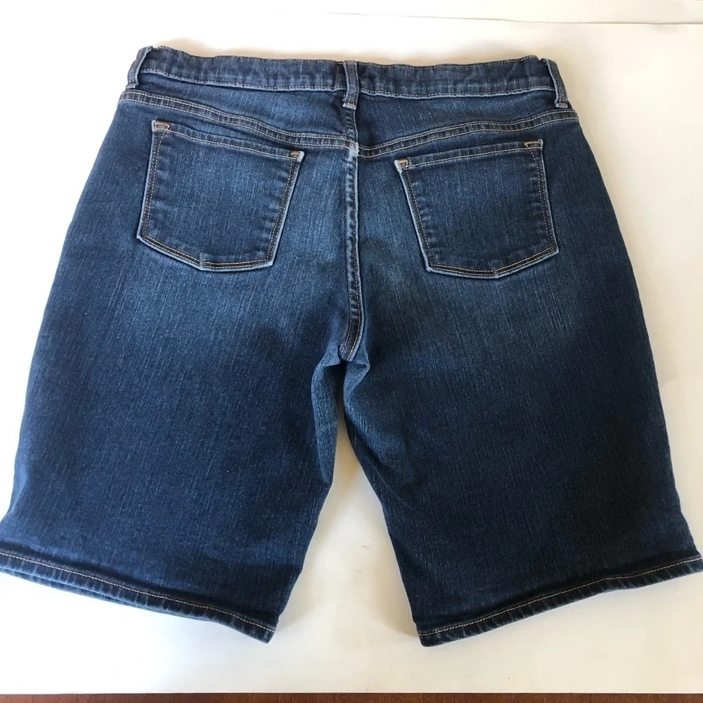 Old Navy Girls Stretch Bermuda Denim Shorts Size 16Y
